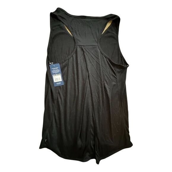 Marika Megan Yoga Pleated Back Tank Black Size Large NWT - Picture 9 of 16